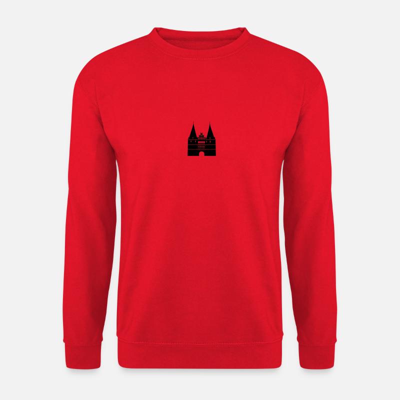 Holstentor von Lübeck - Unisex Pullover - Rot