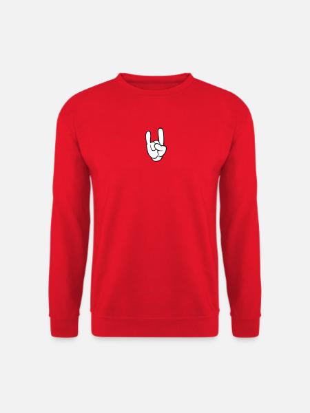 rocking hand festival - Unisex Pullover - Rot