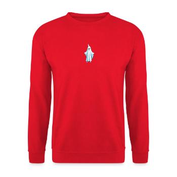 Halloween Ghost - Unisex Sweatshirt - red - Front - Alina (178cm) & Michal (187cm)