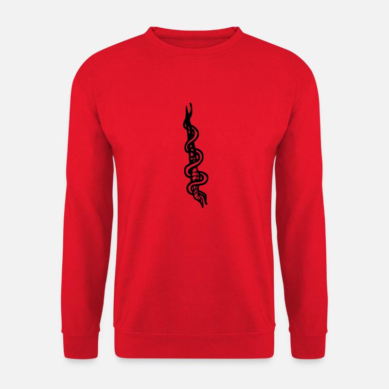 Snake Patterns - Unisex Sweatshirt - red