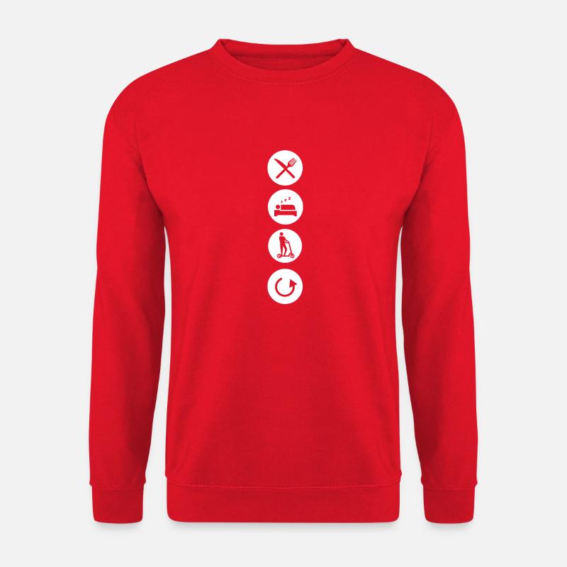 E-Scooter E-Roller Scooter - Unisex Pullover - Rot