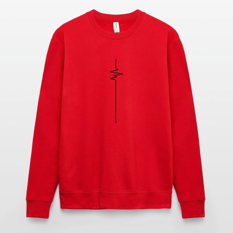 FREQUENCE (vertikal) - FREQUENCY - FREQUENZ - BEAT Unisex Pullover