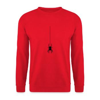 Spinne - Unisex Pullover - Rot - Vorne - Alina (178cm) & Michal (187cm)