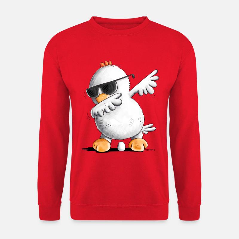 Dab Dance Huhn I Dabbendes Huhn I Dabbing Tiere - Unisex Pullover - Rot