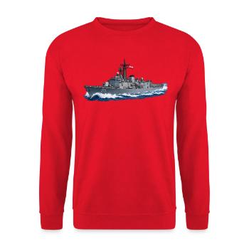 Generał Tadeusz Kościuszko 273 – personalisierbare - Unisex Pullover - Rot - Vorne - Alina (178cm) & Michal (187cm)