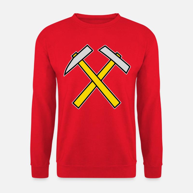 Hammer und Pickel - Unisex Pullover - Rot
