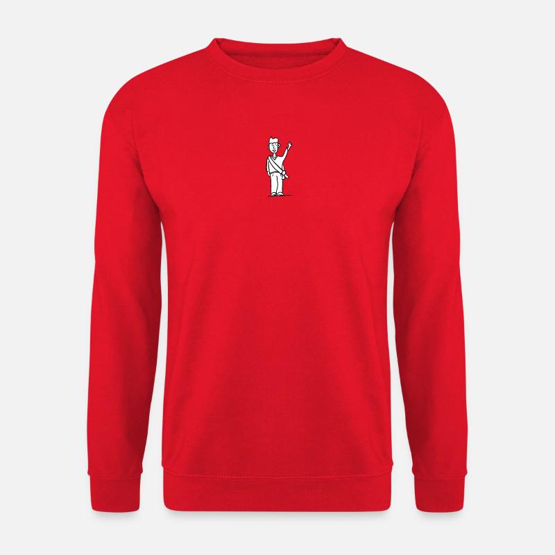 Prüfung bestanden, stolz & selbstsicher zum Erfolg - Unisex Pullover - Rot