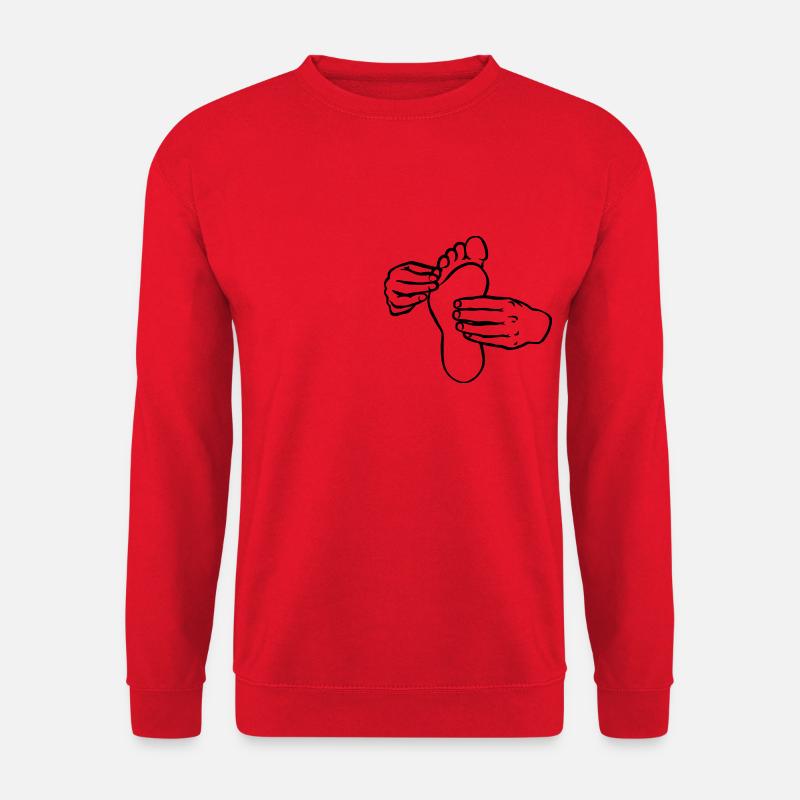 Fußpfleg - Unisex Pullover - Rot