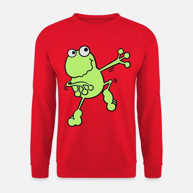 Tanzender Frosch - Unisex Pullover - Rot