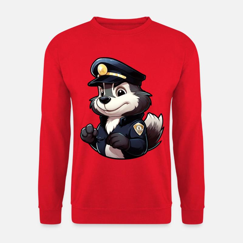 Polizei Stinktier - Unisex Pullover - Rot