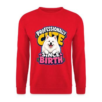 Samojeden - Unisex Pullover - Rot - Vorne - Alina (178cm) & Michal (187cm)