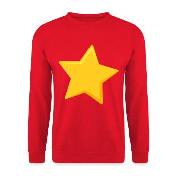 Étoile - Sweat-shirt Unisexe - rouge - Devant - Alina (178cm) & Michal (187cm)