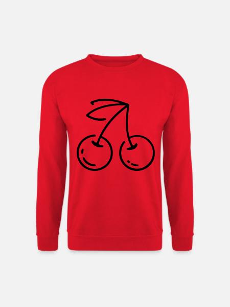 KIRSCHEN KIRSCHE FRUCHT OBST BAUM SAUER PAAR ROT - Unisex Pullover - Rot