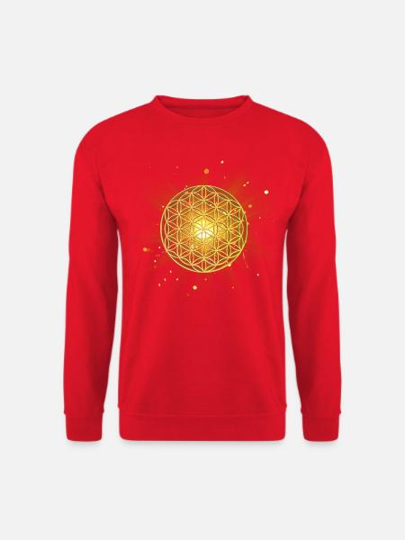 Lebensblume leuchtend - Unisex Pullover - Rot