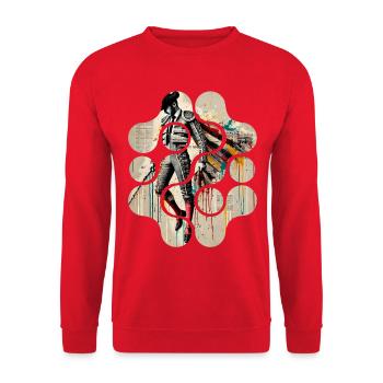 L'élégance colorée du matador - Sweat-shirt Unisexe - rouge - Devant - Alina (178cm) & Michal (187cm)