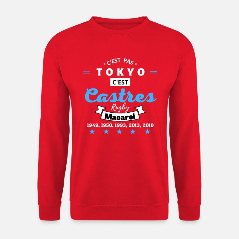 C'est pas TOKYO, c'est Castres Rugby.N - Sweat-shirt Unisexe - rouge
