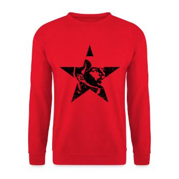 Lenin Soviet Union Communism - Unisex Sweatshirt - red - Front - Alina (178cm) & Michal (187cm)