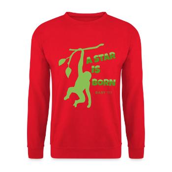 A STAR IS BORN vveet - Unisex Sweatshirt - red - Front - Alina (178cm) & Michal (187cm)