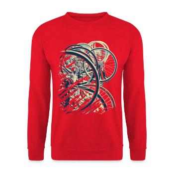 Radball | Cycle Ball Break 1 - Unisex Sweatshirt - red - Front - Alina (178cm) & Michal (187cm)