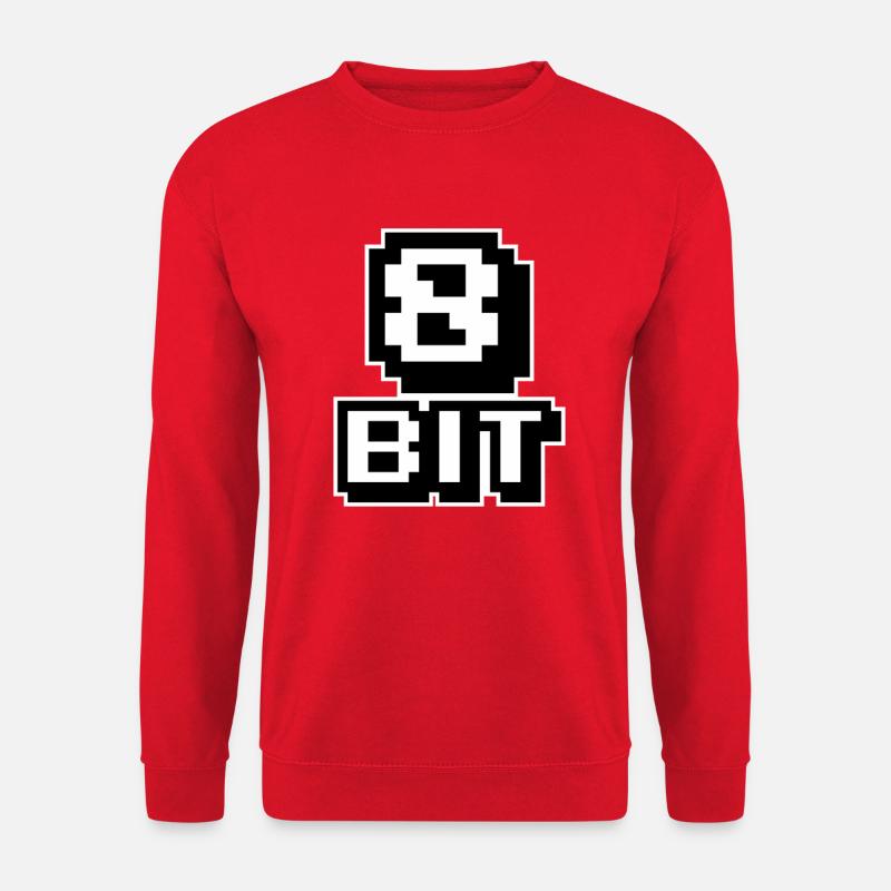 8-bit computers - Unisex Sweatshirt - red