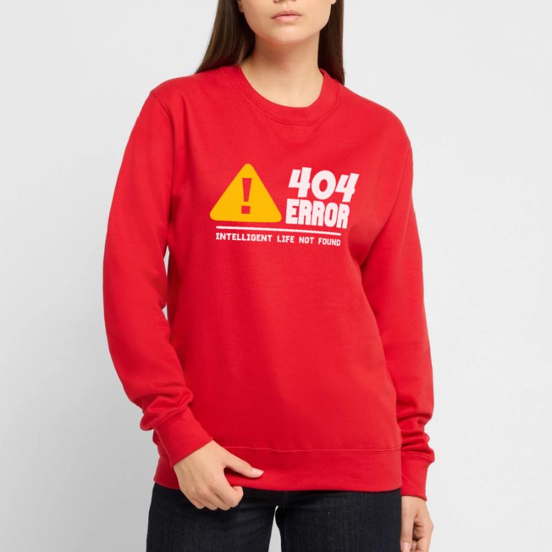 Computer and programmer geek. 404 Errors Unisex Sweatshirt