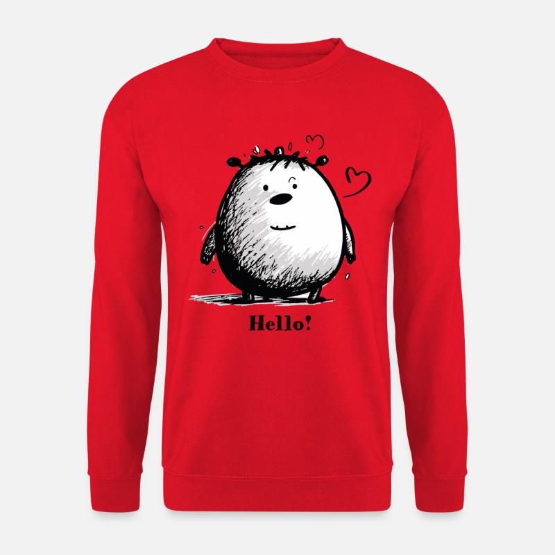 Cuddly Cuddly Cuddly Monster - Unisex Sweatshirt - red