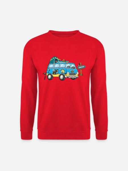 Schweden Camper Wohnmobil - Unisex Pullover - Rot