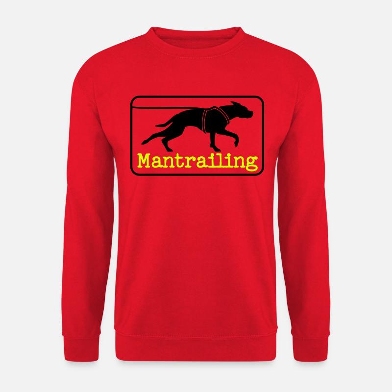 Machine à écrire Mantrailing - Sweat-shirt Unisexe - rouge