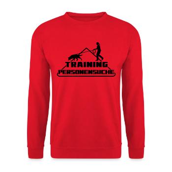 TRAINING PERSON SEARCH WOMAN - Unisex Sweatshirt - red - Front - Alina (178cm) & Michal (187cm)