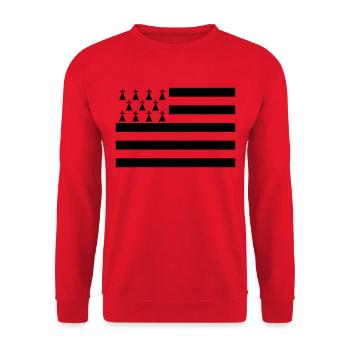 Bretagne - Unisex Pullover - Rot - Vorne - Alina (178cm) & Michal (187cm)