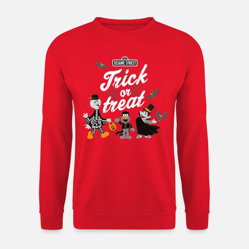 Sesamstraße Halloween Trick or Treat - Unisex Pullover - Rot