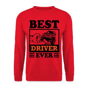 Jeep Fahrer Offroad Range Rover Geländewagen - Unisex Pullover - Rot - Vorne - Alina (178cm) & Michal (187cm)