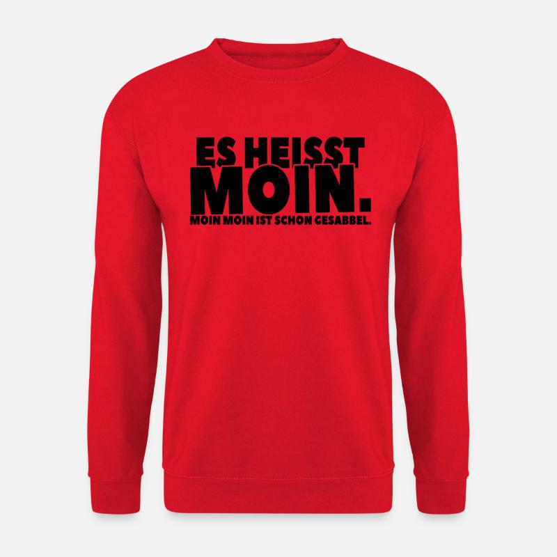 Moin Moin Sabbel-Spaß - Unisex Pullover - Rot