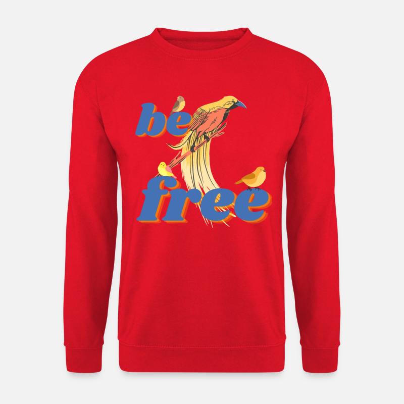 be free - Unisex Pullover - Rot