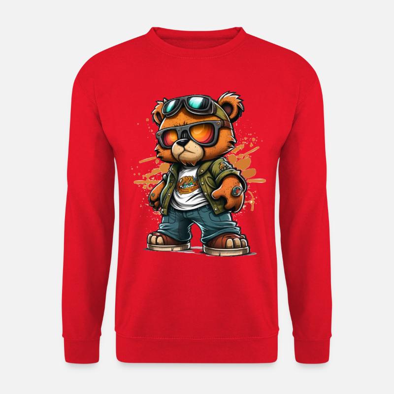 Cooler Teddy - Unisex Pullover - Rot