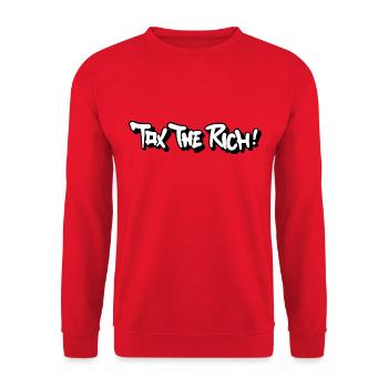 Taxez les riches ! - Sweat-shirt Unisexe - rouge - Devant - Alina (178cm) & Michal (187cm)