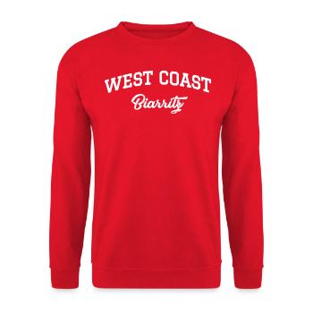 WEST COAST Biarritz - Unisex Sweatshirt - red - Front - Alina (178cm) & Michal (187cm)