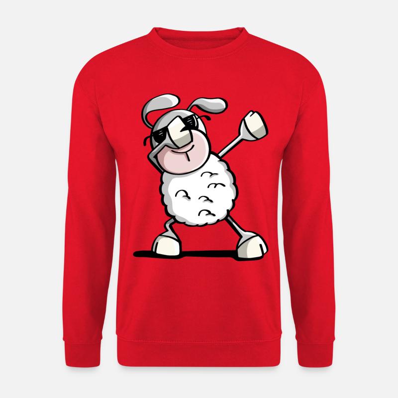 Funny Dab Dance Sheep - Dabbing Sheep - Sheep - Unisex Sweatshirt - red