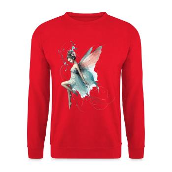 Fairy Fairy World Gift - Unisex Sweatshirt - red - Front - Alina (178cm) & Michal (187cm)