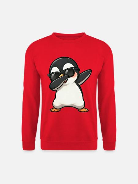Dabbing Pingouin - Sweat-shirt Unisexe - rouge
