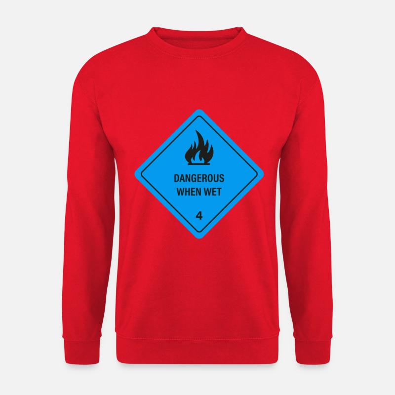 Wet and on fire! - Unisex Sweatshirt - red