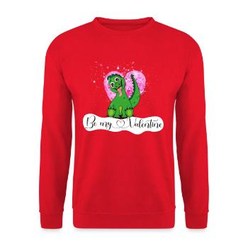 Time for Valentine's Day - Unisex Sweatshirt - red - Front - Alina (178cm) & Michal (187cm)