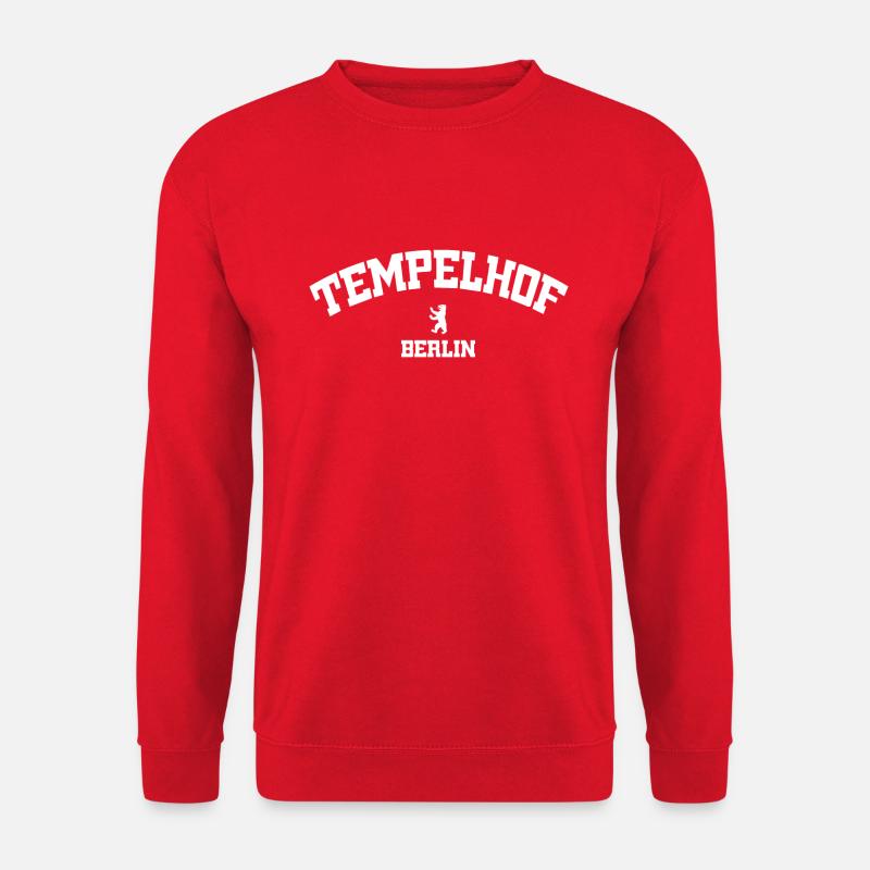 Tempelhof - Berlin - Deutschland - Germany - Unisex Sweatshirt - red