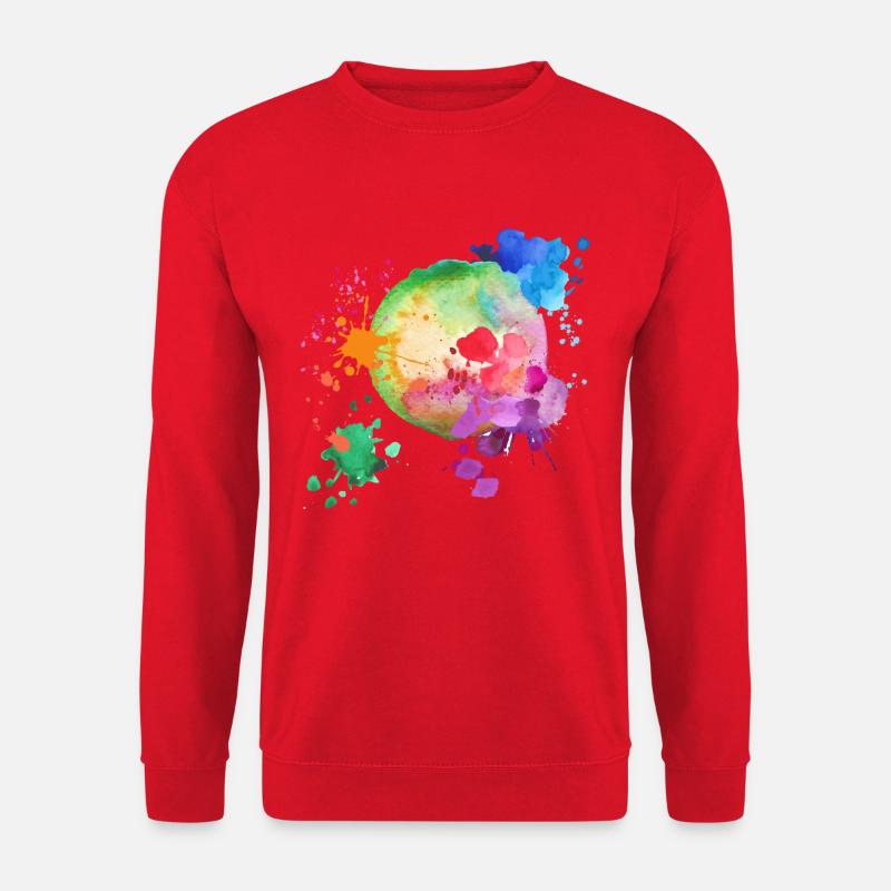 Farbexplosion - Unisex Pullover - Rot