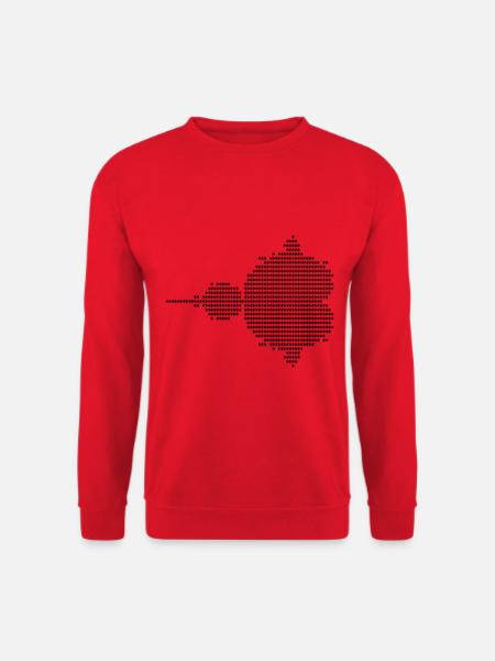 Mandelbrot Ascii - schwarz - Unisex Pullover - Rot