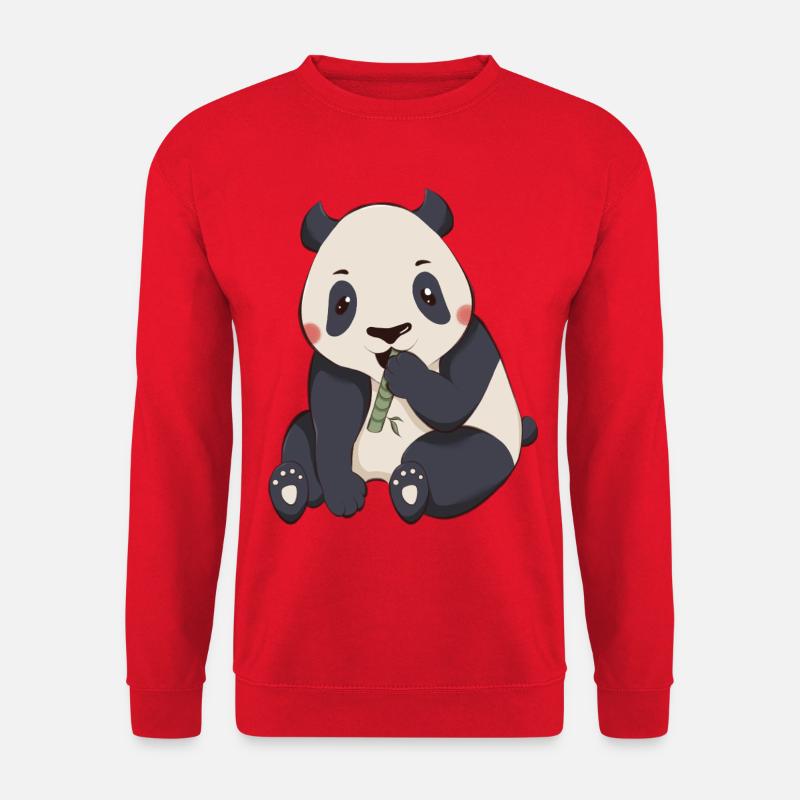 Panda - Unisex Pullover - Rot