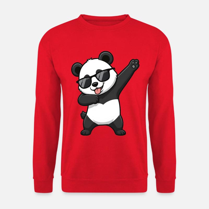 Dabbing Panda - Sweat-shirt Unisexe - rouge