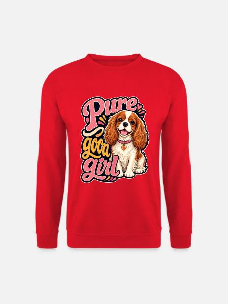 Kavallerier King Charles Spaniel - Unisex Pullover - Rot
