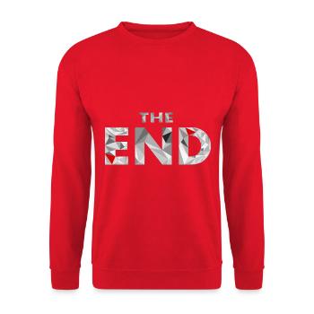 The End - Unisex Sweatshirt - red - Front - Alina (178cm) & Michal (187cm)