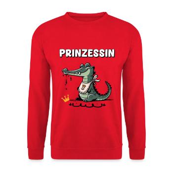 Carnaval Princesse Crocodile Drôle Cologne Alaaf - Sweat-shirt Unisexe - rouge - Devant - Alina (178cm) & Michal (187cm)